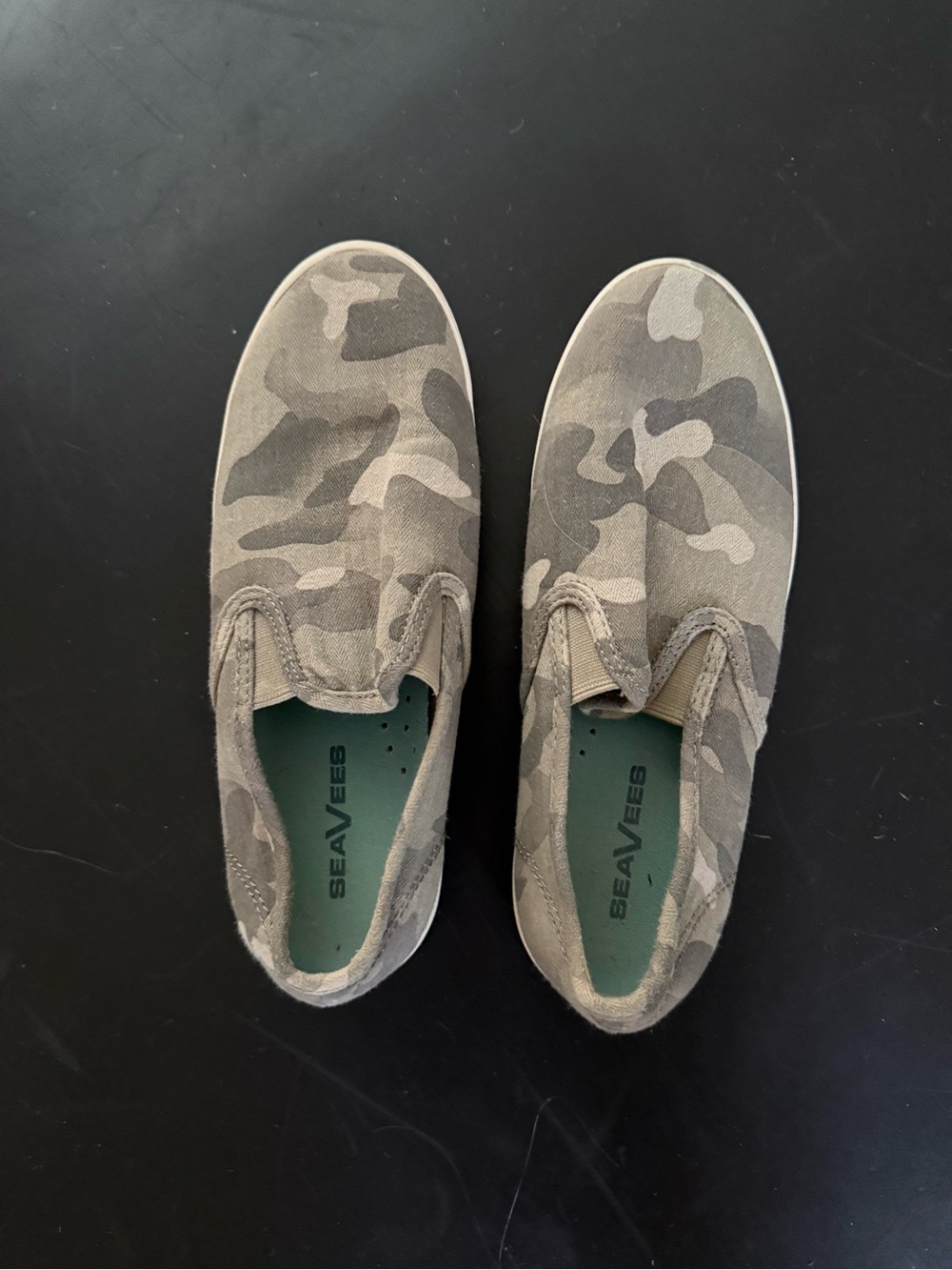 SeaVees Men’s Slip-On Loafers in Green Camo